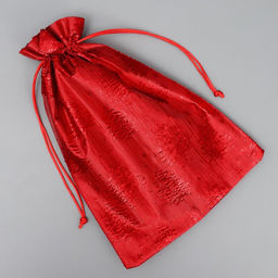 Цена за 5 шт. Мешочек подарочный новогодний парча «Ёлочка», 20×30 см ± 1.5 см