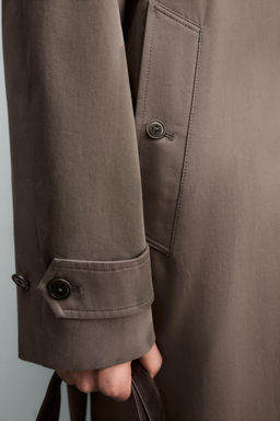 TRENCH WATER REPELLENT MANTECO® ORIGINS / Marr?n / Topo - Zara фото 5