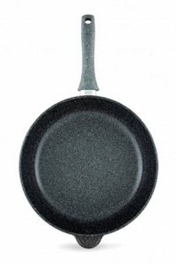 Сковорода Байкал Природные минералы, несъемная ручка, 28 см - Нева металл посуда фото 4