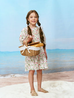 Платье хлопковое "Розы"