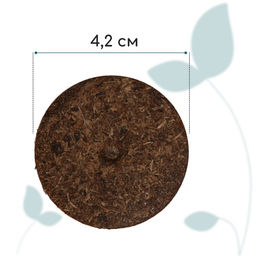 Цена за 4 шт. Таблетки торфяные, d=4.2 см, без оболочки, набор 12 шт.