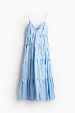 Vestido escalonado con tirantes espagueti - H&m фото 6