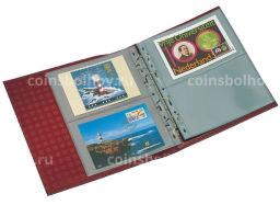 Альбом для монет без листов с защитным шубером формата Optima (Классический дизайн) Красный (LEUCHTTURM 318816)