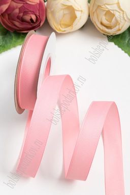 Лента репсовая 2 см*20 ярд "1 сорт" (SF-1723) розовый №253