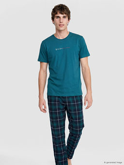 Пижама Regular Fit мужская в клетку