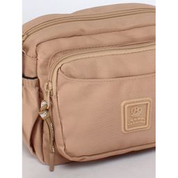 Сумка женская текстиль BoBo-9608, 1отд, плечевой ремень, бежевый 246609  фото 4