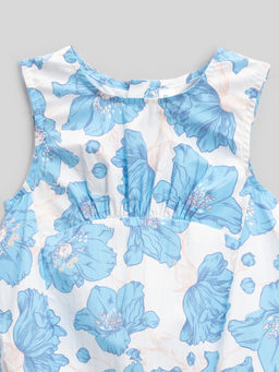 ACOOLA / Платье детское для девочек Teon голубой принт  фото 4