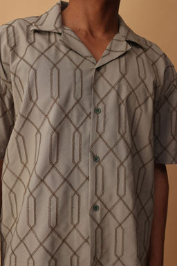 TRENDYOL MAN Haki Oversize Gomlek TMNSS25GO00050 - Trendyolmilla фото 4