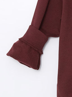 Bisiklet Yaka Bask?l? Uzun Kollu Erkek ?ocuk Sweatshirt - Waikiki фото 2