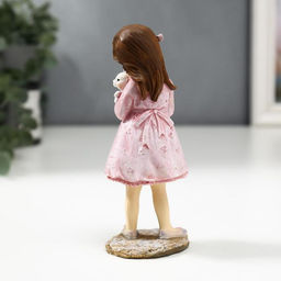 Фигурка полистоун Малышка Алиса с белым кроликом, 14?5.7?4.7 см