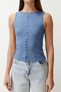 Trendyolmilla Siyah Orme Bluz TWOSS24BZ00306  фото 11
