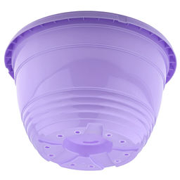 Горшок для цветов пластмассовый Глория 3,3л, д21,5см, h14см, с поддоном, лавандовый (Россия) - Домашняя мода фото 5