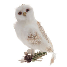 Фигурка декоративная "Сова", L10 W9 H15 см, 2в.