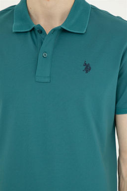 Мужская темно-зеленая футболка - U.s. polo assn фото 7
