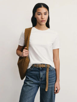 Базовая футболка из эластичного хлопка / Zarina  фото 7