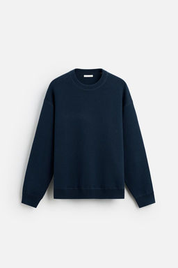 RELAXED FIT COTTON BLEND SWEATER - Zara фото 6