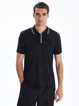 Polo Yaka Penye Erkek Ti??rt