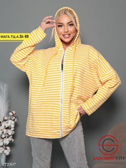 Женский кардиган в полоску