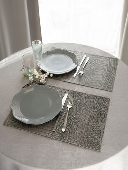 Салфетка сервировочная 45х30 серый ПВХ - Denastia фото 3