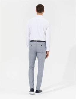 Lacivert Slim Fit Beli Lastikli Kanvas Pantolon - Pierre cardin фото 6