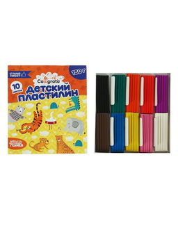 Пластилин Calligrata «Классический», 10 цветов, 150 г