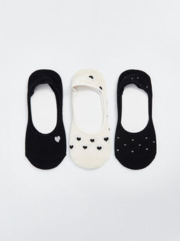 Desenli Kad?n Babet ?orap 3l?