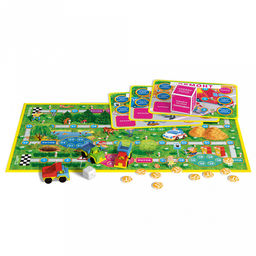 Настольная игра №33 "Веселые гонки" 22х14х4,5см, полистирол, картонная коробка в ту пленке, "Stellar" (Россия)