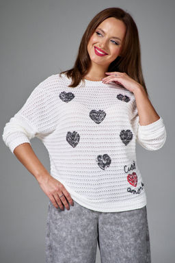 Джемпер AVE RARA 2245 экрю  фото 6