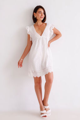 Martichelli Платье летнее хлопковое белое  фото 6