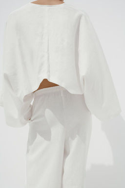 ASYMMETRIC CAPE KIMONO - Zara фото 14