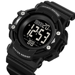 Часы наручные Skmei мужские электронные спортивные 2195black-black