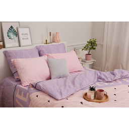Постельное бельё Этель евро Violet love 200*217 см, 240*220 см, 70*70 см - 2 шт  фото 10