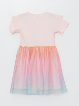 Bisiklet Yaka Daisy Duck Bask?l? K?z ?ocuk Elbise - Waikiki фото 2