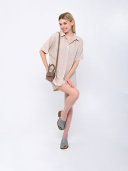 Сабо 5300.23663be.Авокадо лион+коричневый