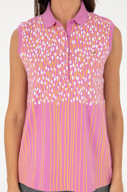 Женская фиолетовая футболка Неожиданная скидка в корзине - U.s. polo assn фото 6