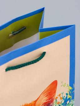 Цена за 4 шт. Пакет подарочный ламинированный Котик 11.5?14.5?6.5 см