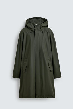 RUBBERISED HOODIE PARKA