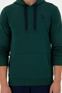 Мужской темно-зеленый базовый свитшот Неожиданная скидка в корзине - U.s. polo assn фото 6