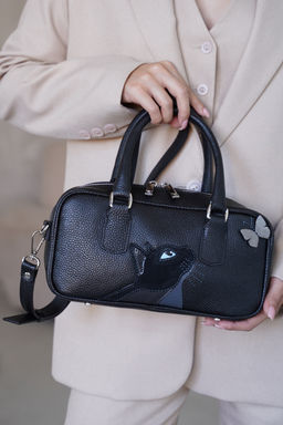 Сумка с аппликацией ДС-609-352 черный - Protege фото 2