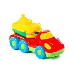 Дружок, автомобиль для перевозки кораблика + кораблик Буксир - Полесье фото 5