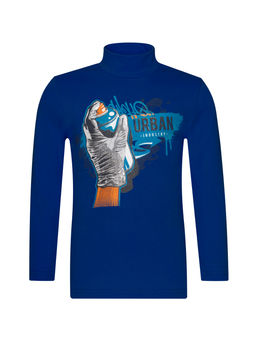 Джемпер-водолазка василек рисунок граффити 645п (128, 64)