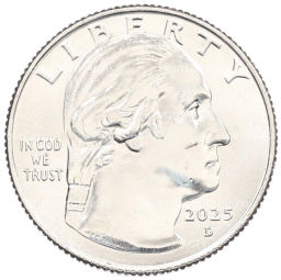 Монета 1/4 доллара (25 центов) 2025 года D США Американские женщины  Алтея Гибсон