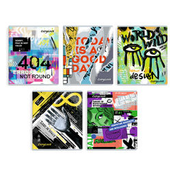 Тетрадь, 96 л, клетка, арт. 63165/ 5 НАСТЕННАЯ ЖИВОПИСЬ мягкий переплёт (2 скобы), обложка - выборочный ТВИН-лак, мелованный картон 190 г/м?, Упаковка Ассорти/