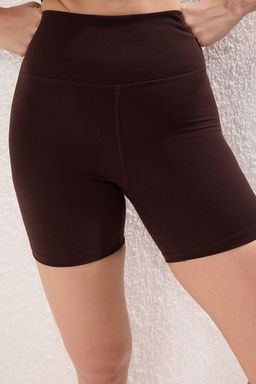 TRENDYOLMILLA K?rm?z? F?rcal? Soft Kumas Ic Bel Cep Detayl? Orme Spor Sort/K?sa Tayt THMSS24TY00020 фото 29