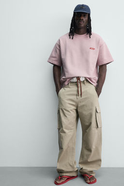 SUDADERA RELAXED FIT PUKAS SURF X ZARA / Rosa pastel  фото 6