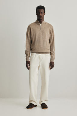 Jersey en lana merino con cremallera Regular Fit - H&m фото 4