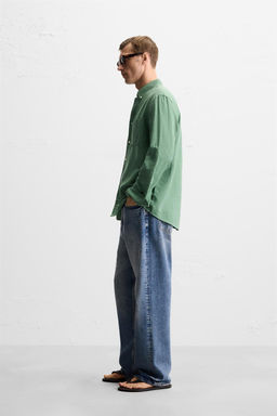 COTTON - LINEN SHIRT - Zara фото 37