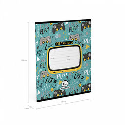 Цена за 10 шт. Тетрадь школьная ученическая ErichKrause Gamepad, 12 листов, клетка (в плёнке по 10 шт.)_MIX-PACK  фото 10