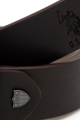 Мужской коричневый пояс - U.s. polo assn фото 4