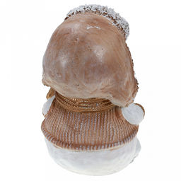 Скульптура-фигура для сада из полистоуна Снеговичок в жилетке 15х25см (Россия) - Домашняя мода фото 2